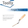Toolty Tuck Pointer Trowel, Stainless Steel Finger Pointing Trowel, Hand