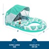 COOLCOOLDEE Pool Lounge Float with Canopy UPF50+,Extra Large Pool Floats