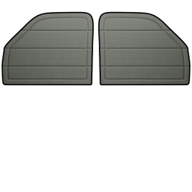 VANNCAMP Extra-Thick Front Door Window Covers(Pair) for Ford Econoline, Magnetic Insulated Blackout Window Sunshade, Foldable Design, AllSeasonGuard Pro