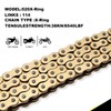 Gold 520 X-Ring Motorcycle Chain 114 Links for Honda Kawasaki