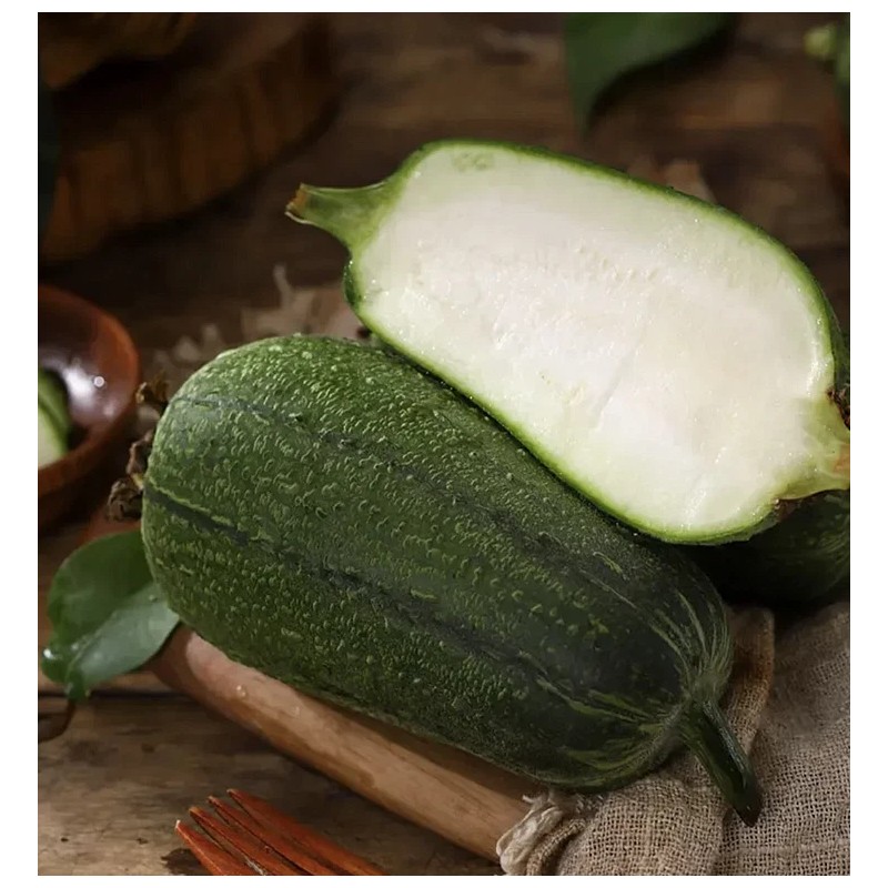 Fresh Apple Luffa Seeds - Muop Tao, Rare Heirloom Non-GMO