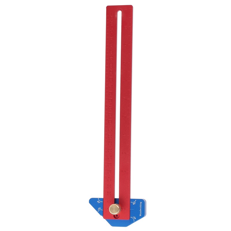 Woodworking Scriber 270mm Aluminum Alloy Angled Ruler Line Scribing Marking