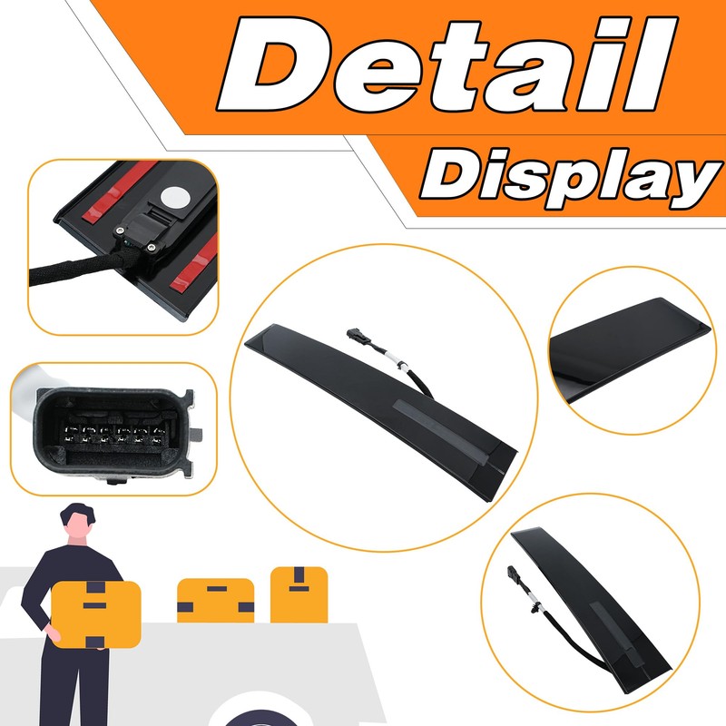 LEVANLIGHT B Pillar Molding Trim with Door Entry Keypad Compatible