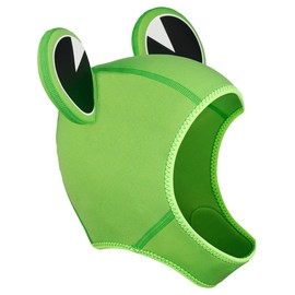 Wetsuit Hood Frog 3mm Neoprene Scuba Diving Hood for Men Women Children, Scuba Dive Cap Hat Thermal Surfing Hood with Flow Vent for Snorkeling Swimming Water Sports (Green)