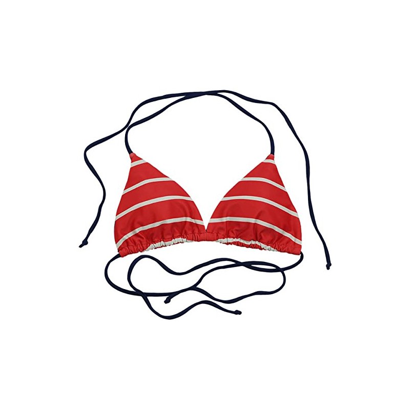 ToBeInStyle parte superior de bikini bohemio triangular sin costuras para