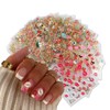 30Pcs Lips Nail Stickers for Valentine's Day 3D Gold Nail