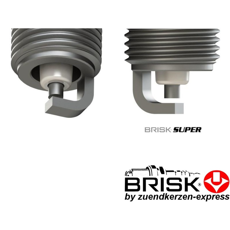 BRISK Super N17C 1320 Spark Plugs (Pack of 4)