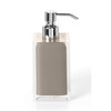 Gedy Bathroom Soap Dispenser, Resin, Grey (Light Taupe), 16.2 x