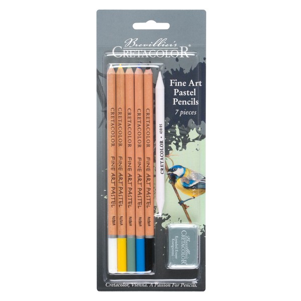 Cretacolor Fine Art Pastel Pencil 7-Piece Set, Multi
