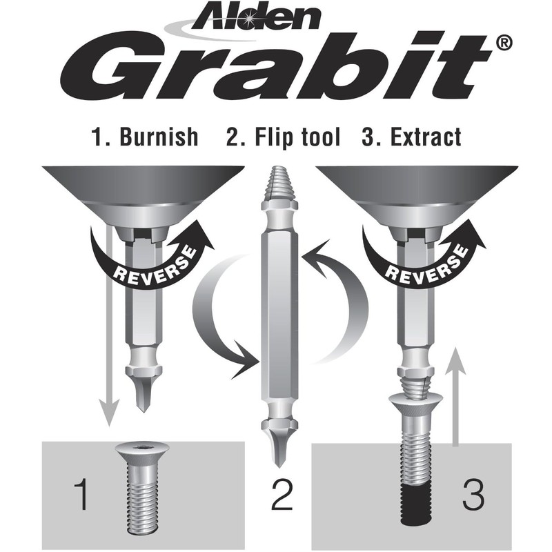 Alden 8440P Pro Grabit Broken Bolt and Damaged Screw Extractor