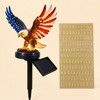 Solar Eagle Garden Light 9.84in Patriotic LED Outdoor Stake Memorial