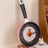 Wall Clock ABS Fried Egg Frying Pan Shape Silent Battery