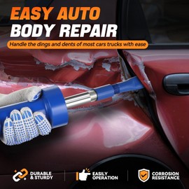 Auto Dynasty 14pcs Slide Hammer Set Car Dent Remover Tools Slide Hammer Dent Puller Set Auto Body Dent Removal Kit Repair Frame Set Car Dent Remover Tools for Cars Trucks More