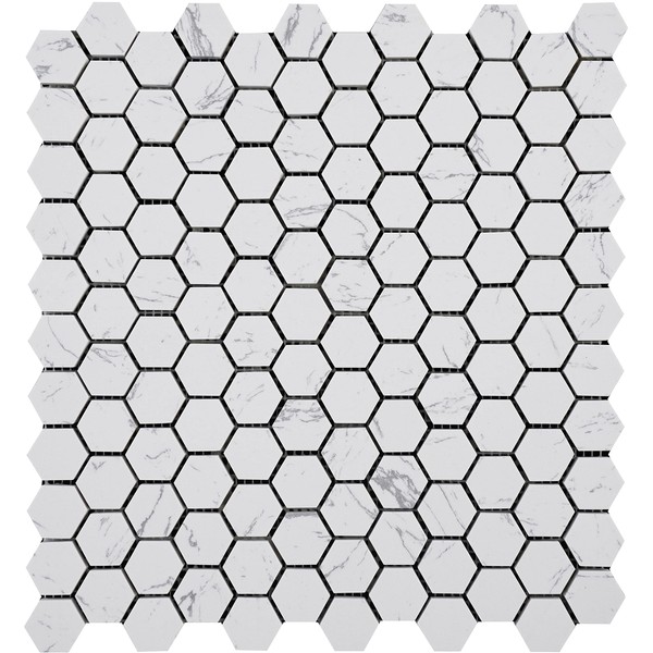 Simple Tile - 5 Sheets Engineered Marble Mosaic Tile for