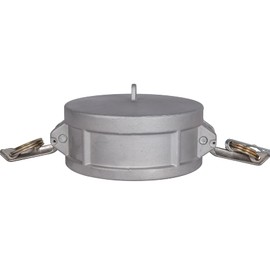 Quafwia 1 PC Aluminum 4 inch camlock fittings Part DC cam groove hose fitting camlock fittings 4, 4" Dust Cap camlock fitting