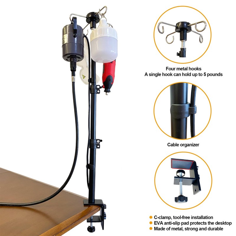 UISKOOPW Rotary Tool Hanger Flex Shaft Accessories Holder Stand Compatible