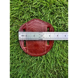 Leather Sheath Custom Genuine Folding Blade Pocket Knife Pancake Leather Sheath Deer Engraved