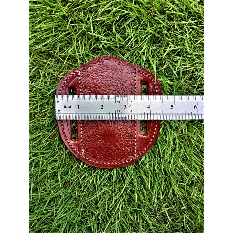 Leather Sheath Custom Genuine Folding Blade Pocket Knife Pancake Leather