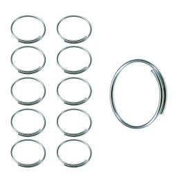 Lucky Line Give Away - Llaveros de 3/4 pulgadas de diámetro, paquete de 250 (75675), color plateado