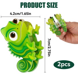 2 Pack Green Lizard Hair Claw Clips, Princess Hair Accessories for Girls