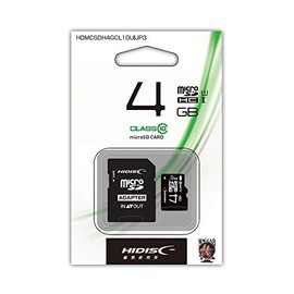 MAG-LAB HDMCSDH4GCL10UIJP3 Micro SDHC Card 4GB CLASS10 UHS-1 Compatible with SD Adapter / Case