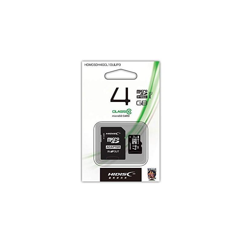 MAG-LAB HDMCSDH4GCL10UIJP3 Micro SDHC Card 4GB CLASS10 UHS-1 Compatible with
