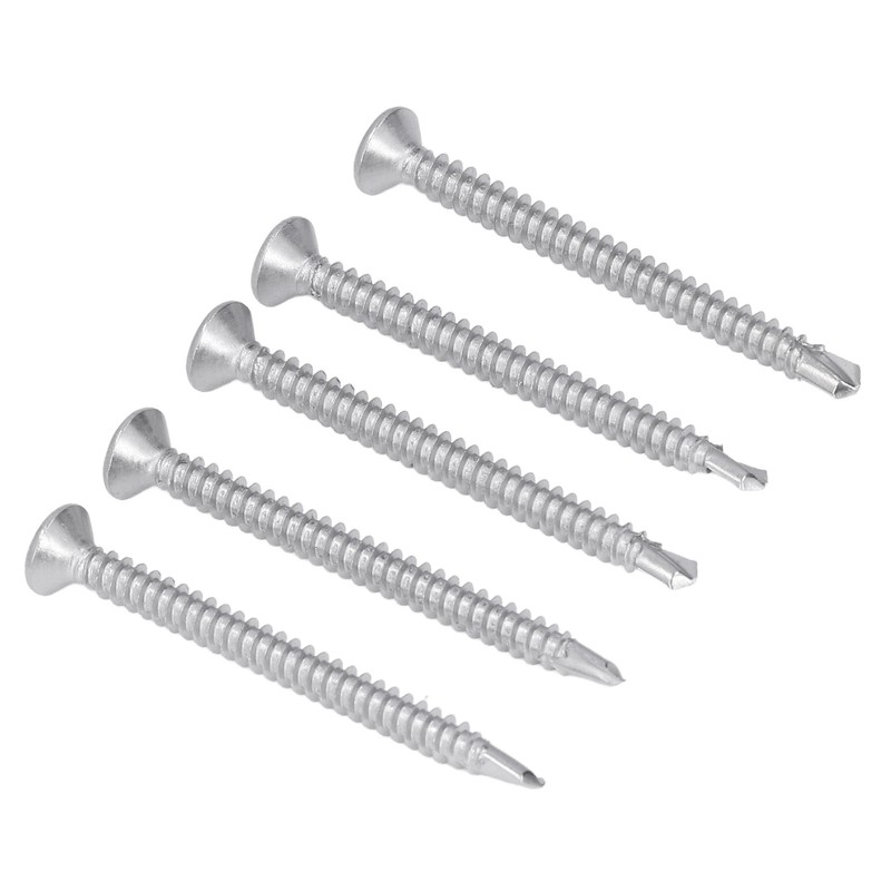 200Pcs Self Drilling Screw Cross Countersunk Head 410 Stainless Steel