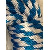 MFP Solid Braid Derby Rope 5/8 inch, White Blue (50