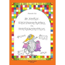 20 Noten-Kreuzworträtsel - Rätselhefte zum Ausfüllen von Noten-Kreuzworträsteln Heft 2 für Fortgeschrittene (MN 13003)