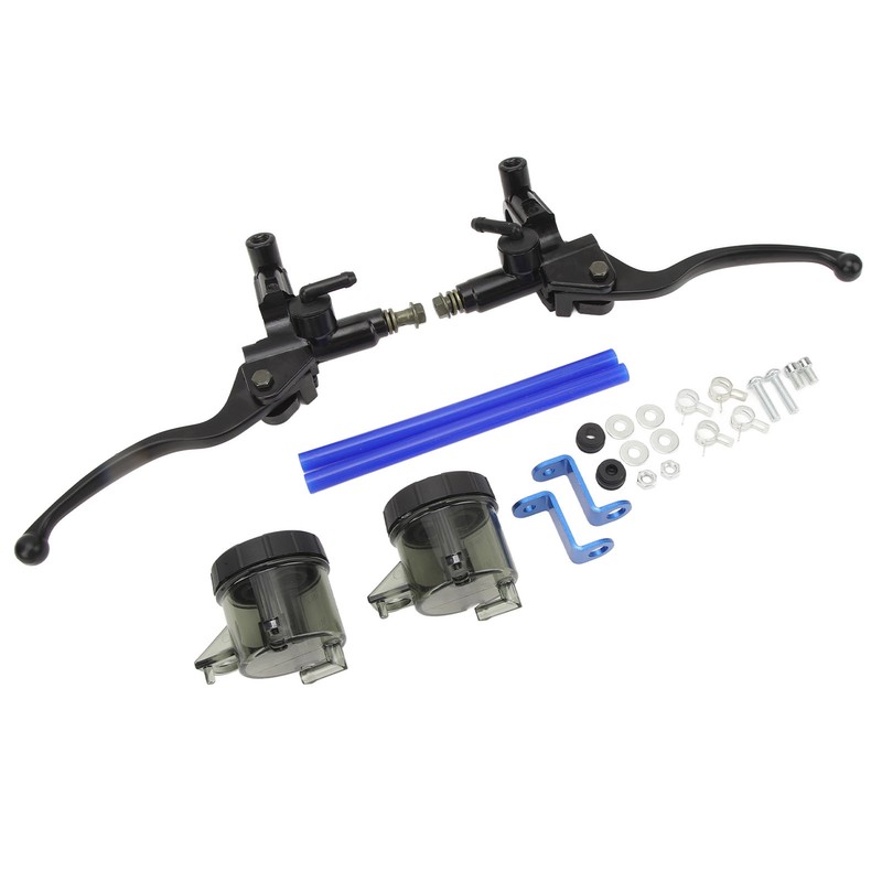 7/8in 22mm Brake Master Cylinder Lever with Dual Hydraulic Reservoir