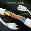 Power Extension Cord 10FT, 3 Prong Grounded Electric Extension Cable