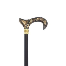 Classy Walking Canes CWC4170BRD Diamonds & Pearl Cane - Bronze - 31-38” Adjustable Height Cane with Aluminum Shaft. Functional Grip Canes