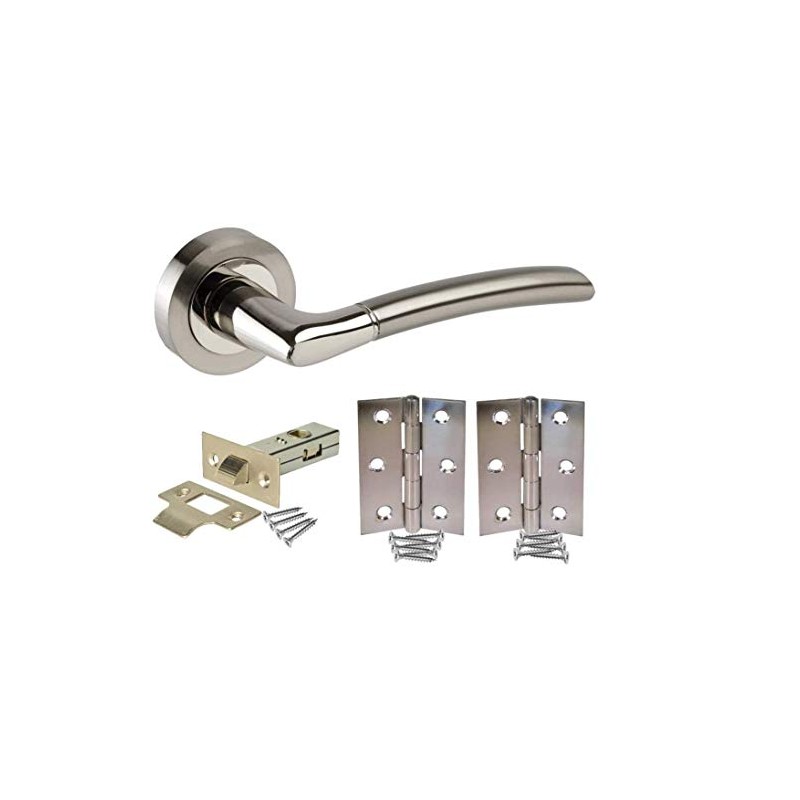 Golden Grace Indiana Design Duo Chrome Door Handle Pack with