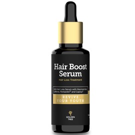 Golden Tree Hair Boost Serum – Hair Growth Serum with Pentavitin & Capixyl – Anti Hair Loss Hair Serum for Women & Men – Boosts Hair Growth – 50 ml
