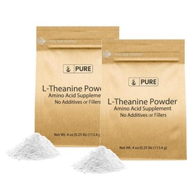 Pure L-Theanine Powder PURE ORIGINAL INGREDIENTS L-Theanine, 113.4g, 2 pieces / 퓨어 엘 테아닌 파우더 PURE ORIGINAL INGREDIENTS L-Theanine, 113.4g, 2개