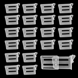 20 Pcs Retractable Fridge Drawer Separators, Plastic Fridge Door Organizer, Adjustable Refrigerator Divider for Kitchen Office Storage and Sorting