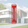 Lantelme Metal Outdoor Thermometer, Colour Red, Temperature Display, Analogue, -45°C