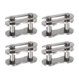 sourcing map Set of 4 Chain Master Connector Connector Pulley 8 mm Spacing Stainless Steel Standard Connect Split Links for 05B Chain