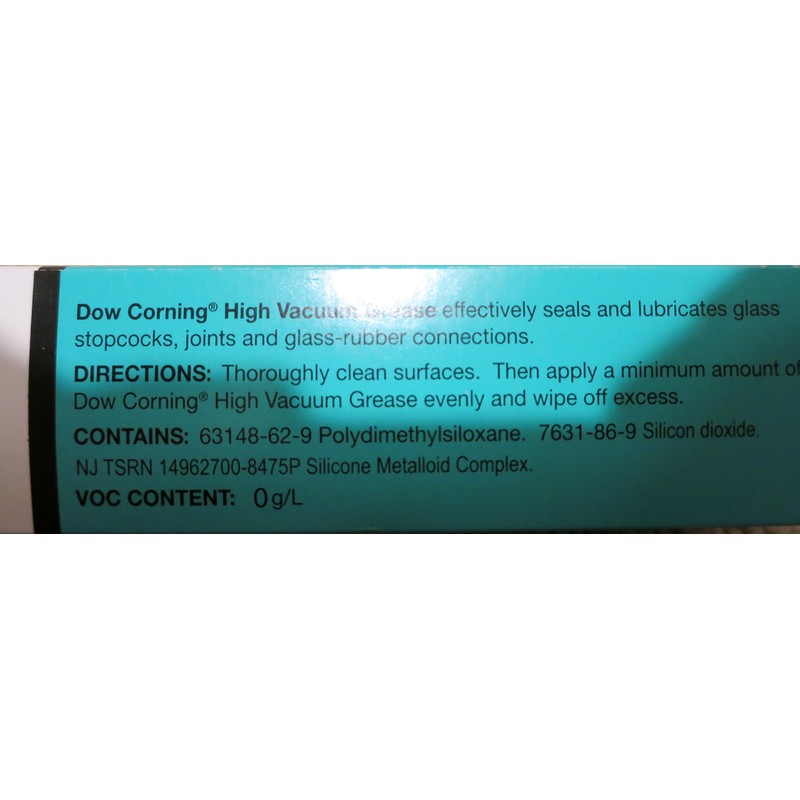 Dow Corning Vacuum Lubricant 5.3oz Tube