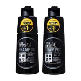 Just once black hair shampoo dye black shampoo 200ml 2 bottles plus 100ml upgrade black / 딱한번 블랙모샴푸 염색 블랙샴푸 200ml2병 플러스100ml 업그레이드 흑색