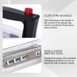 Attachment Handle for NH Fuses, NH Glove, NH Safety Glove, NH Handle, NH Fuse Compatible Rt16 Nt00 Nt1 Nt2 Nt3 Nt4 (160 x 65 mm, Black)