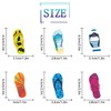 48pcs Beach Slippers 6 Shape Cupcake Toppers - Summer Hawaii