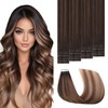 Sweetmet 3rd-Generation Invisible Tape in Hair Extensions Human Hair #2/6/18
