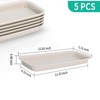 UOIENRT Rectangular Plastic Plant Saucers Tray, Window Sill Plant Tray,