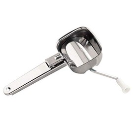 Tredoni Stainless Steel Parsley Mincer Grater with Lid, Herb Mill Garlic/Onion Grinder Chopper