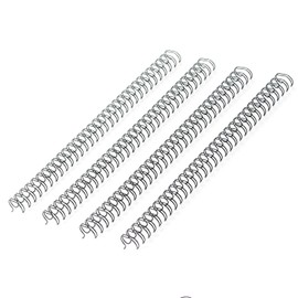 HOUYEE 3/8 Inch Twin Loop Wire Binding Spines,60 Sheet Capacity,100 Pack, 3:1 Pitch, 32 Holes,for Letter Sized Paper,Black Color