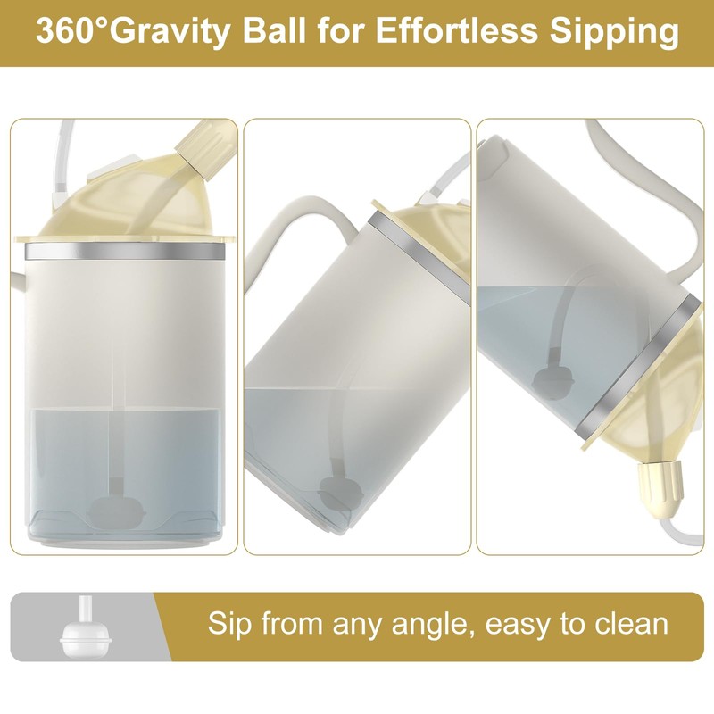 VOPHIA Senior Water Cup Sippy Cups for Elderly, 13.5oz Spill
