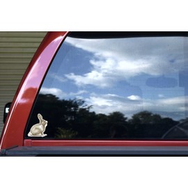 StickerTalk Rabbit Vinyl Stickers, 1 Sheet of 2 Stickers, 3 inches by 3.5 inches