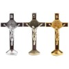 POFET Crucifix Jesus Christ Cross Statue Figure for Car Home