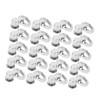 20Pcs D Ring Rivets 13x7mm 360 Degree Rotation Screw Stud